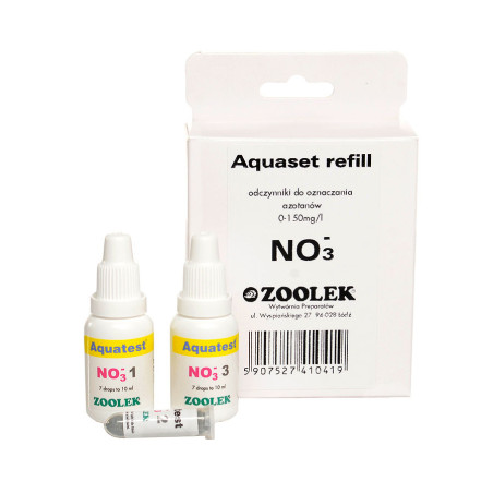 Zoolek Aquaset Refill NO3 – uzupełnienie testu azotanów w akwarium