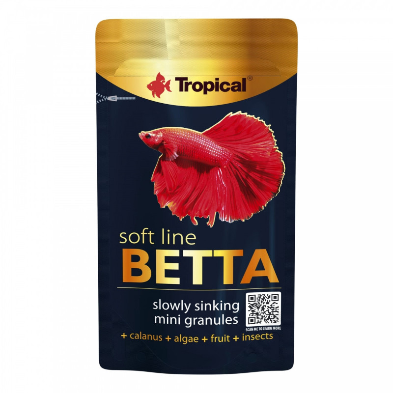 Karma Tropical Soft Line Betta - najlepszy pokarm dla bojowników.