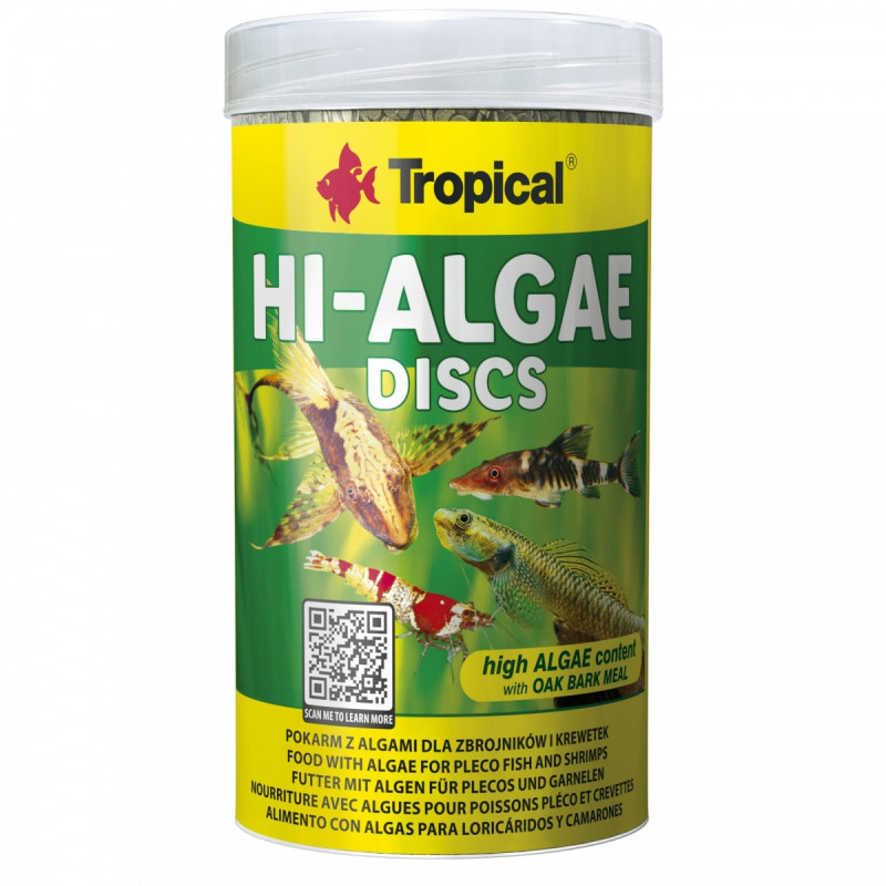Tropical Hi-Algae Discs – pokarm dla zbrojników i krewetek