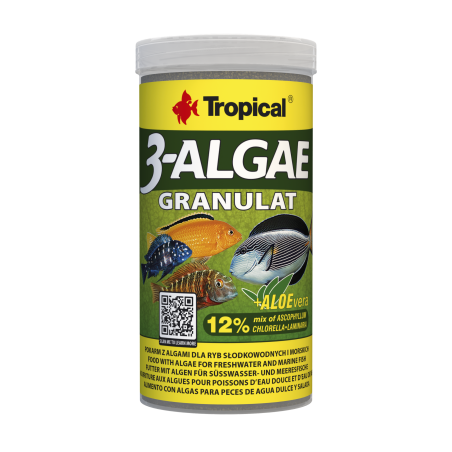 3-Algae Granulat Tropical – pokarm z algami dla ryb roślinożernych