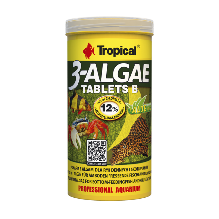 Tropical 3-Algae Tablets B – tonące tabletki z algami dla ryb
