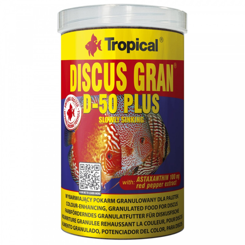 Tropical Discus Gran D-50 Plus – pokarm dla paletek