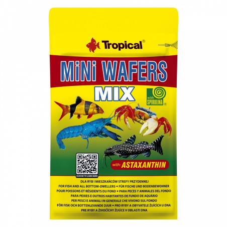 Karma Tropical Mini Wafers Mix- doskonały pokarm dla ryb i skorupiaków