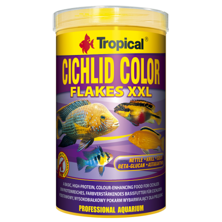 Tropical Cichlid Color XXL – pokarm wybarwiający dla pielęgnic
