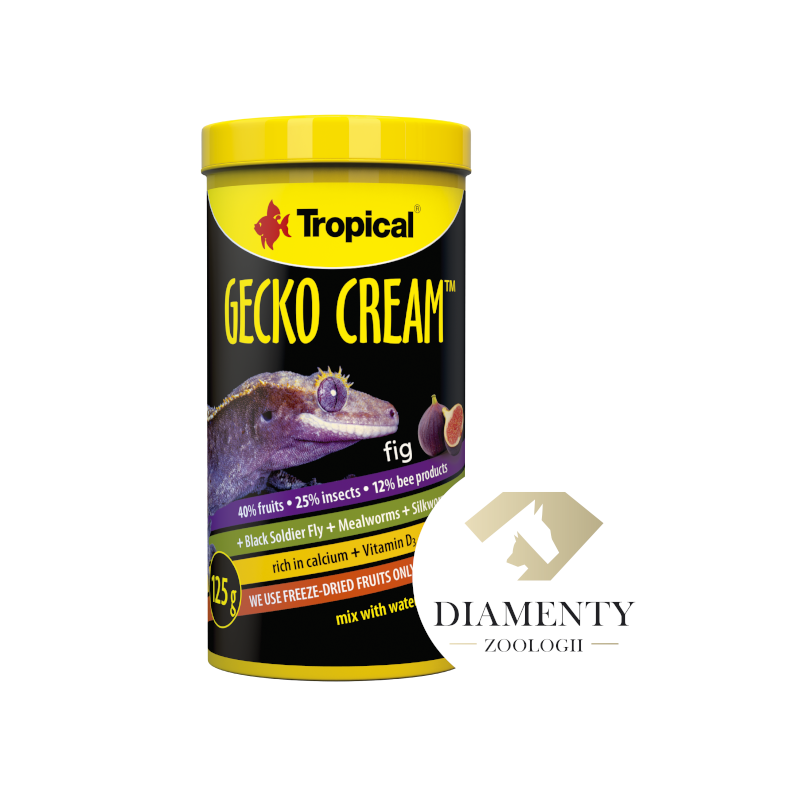 Tropical Gecko Cream Fig – owocowo-owadzi pokarm dla gadów
