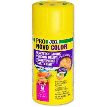 Przełomowa formuła JBL Pronovo Color Flakes  dla intensywnych barw ryb
