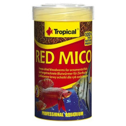 Tropical Red Mico - 100% naturalne liofilizowane larwy ochotkowych