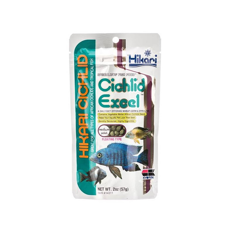 Pokarm Hikari Cichlid Excel dla ryb z jezior Malawi i Tanganika