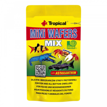 Karma Tropical Mini Wafers Mix- doskonały pokarm dla ryb i skorupiaków